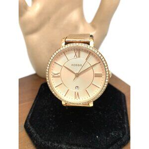Fossil Women's Watch ES4628 Jacqueline Quartz Rose Gold Stainless Steel 36mm